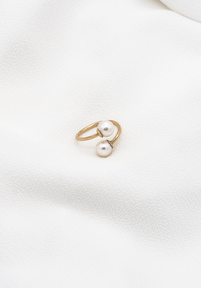 Open Pearl Ring - Perlenring - SimplyO Jewelry