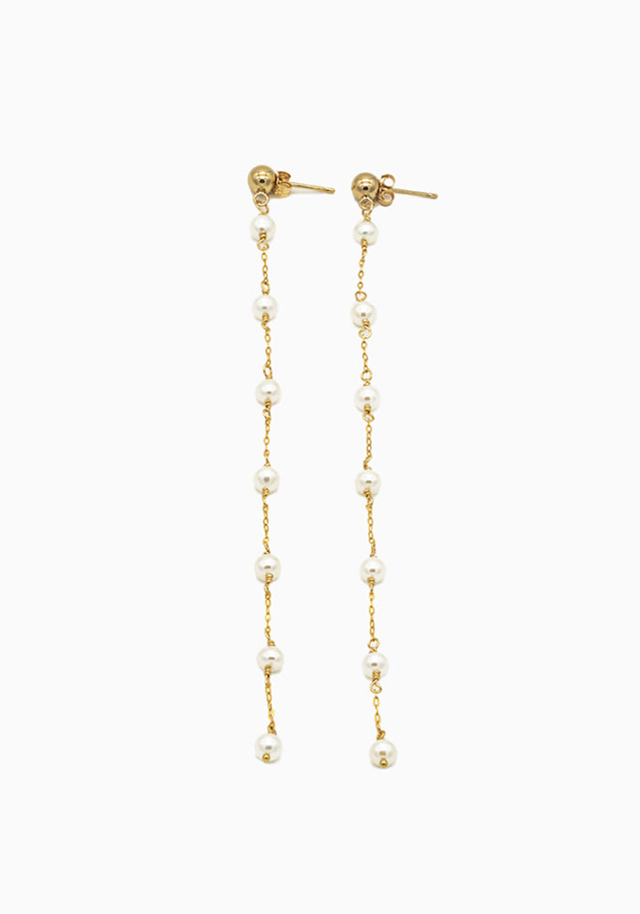 Ohrhänger Perlenkaskade Gold - SimplyO Jewelry