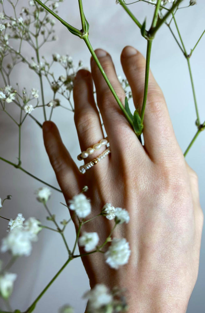 Pearl Ring Sina - Perlenring - Perlenring 14k Gold - SimplyO Jewelry