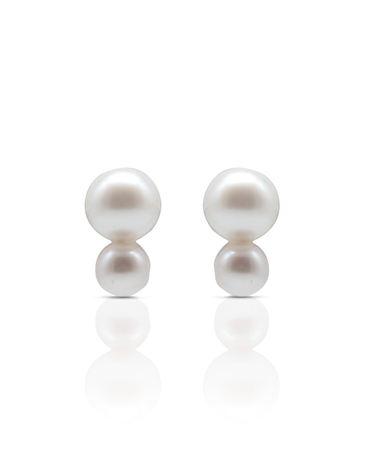 Serafina Double Pearl Studs - SimplyO