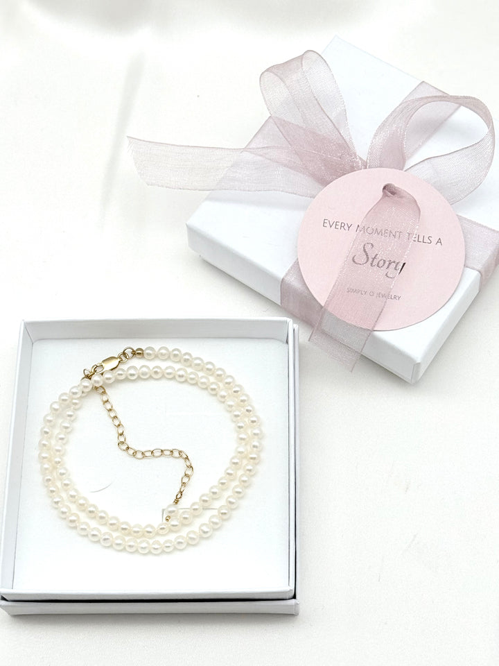 Mina Pearl Choker in Schmuckbox als Geschenk