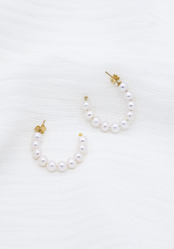 Ela Pearl Hoops - SimplyO