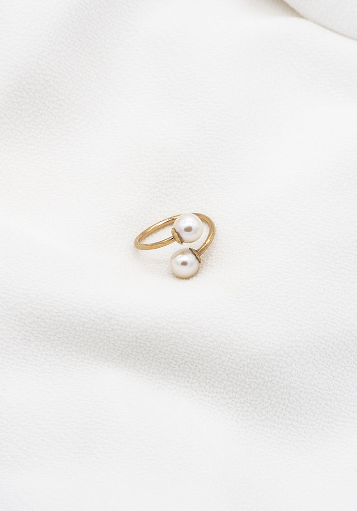 Open Pearl Ring - SimplyO