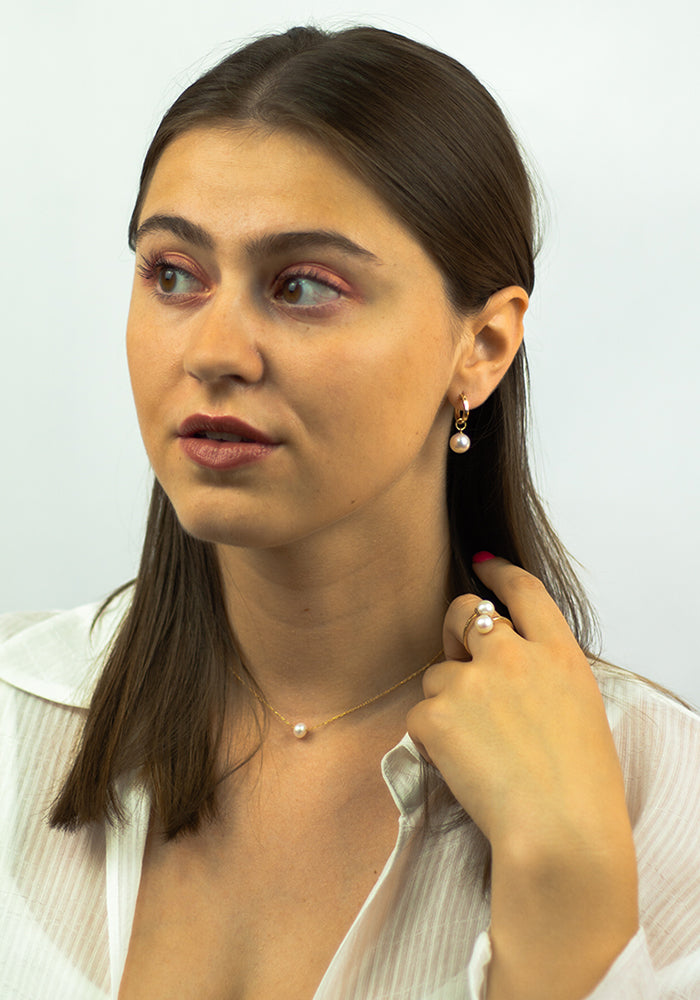 Open Pearl Ring - SimplyO