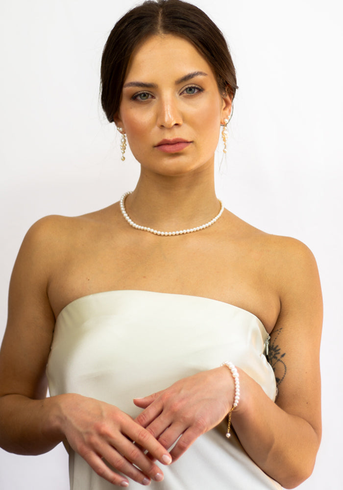 Petit Margaux Necklace getragen – feines Collier aus handverlesenen Perlen